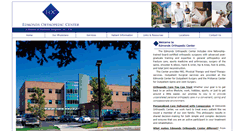 Desktop Screenshot of edmondsorthopediccenter.com